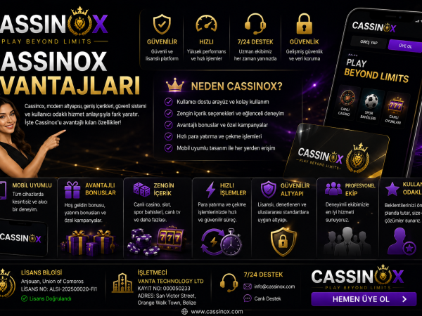 cassinox avantajları