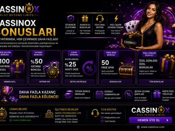 cassinox bonusları